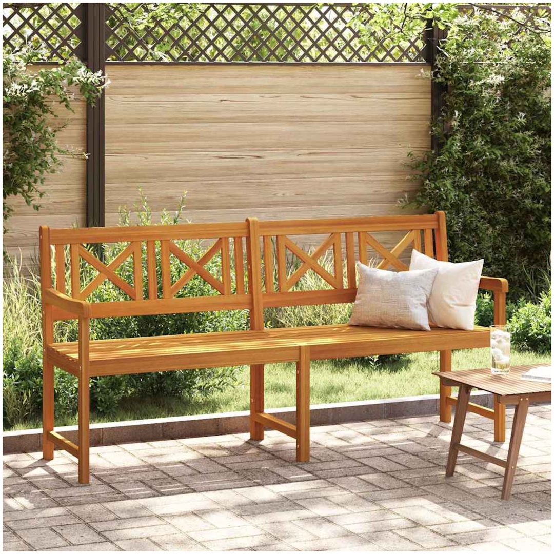Trädgårdsbänk 180x56x90 cm Solid Wood Acacia vidaXL 180 x 55.5 x 90 cm