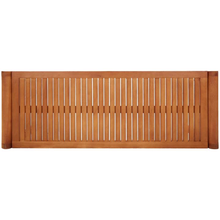 Trädgårdsbänk 2-sits 120 cm massivt eukalyptusträ vidaXL 120 x 44 x 45 cm – bild 4