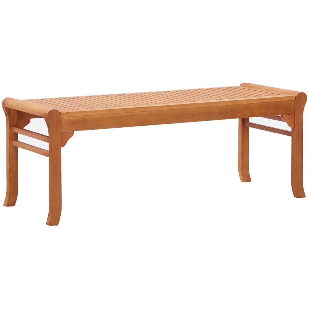 Trädgårdsbänk 2-sits 120 cm massivt eukalyptusträ vidaXL 120 x 44 x 45 cm