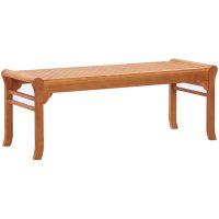 Trädgårdsbänk 2-sits 120 cm massivt eukalyptusträ vidaXL