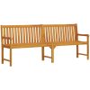 Trädgårdsbänk 219 cm massivt akaciaträ vidaXL 219 x 55.5 x 90 cm – miniatyr 2
