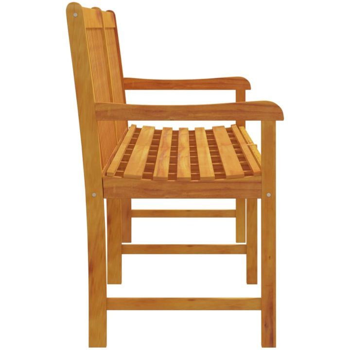 Trädgårdsbänk 219 cm massivt akaciaträ vidaXL 219 x 55.5 x 90 cm – bild 4