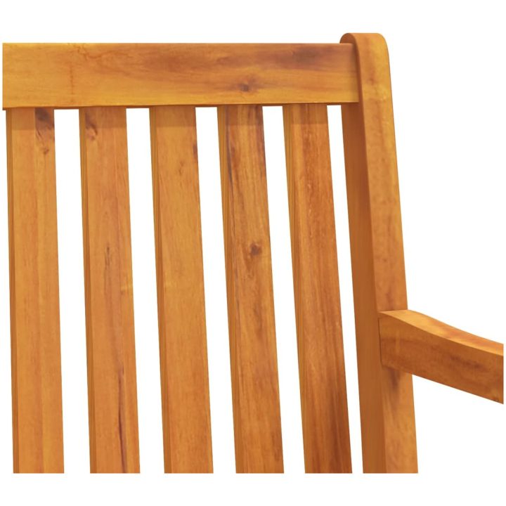 Trädgårdsbänk 219 cm massivt akaciaträ vidaXL 219 x 55.5 x 90 cm – bild 6