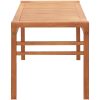 Trädgårdsbänk 3-sits 150 cm massivt eukalyptusträ vidaXL 150 x 44 x 45 cm – miniatyr 3