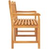 Trädgårdsbänk 3-sits med bord 150 cm massiv teak vidaXL – miniatyr 4