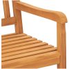 Trädgårdsbänk 3-sits med bord 150 cm massiv teak vidaXL – miniatyr 6