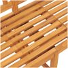 Trädgårdsbänk 3-sits med bord 150 cm massiv teak vidaXL – miniatyr 7