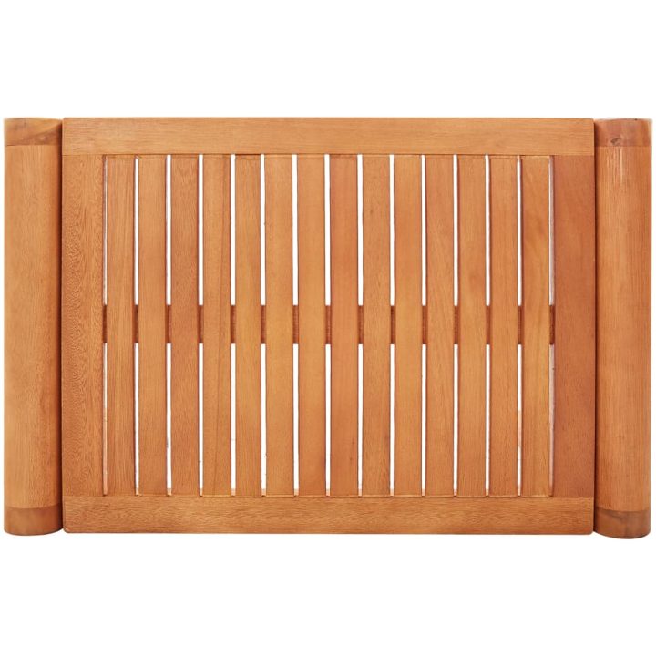 Trädgårdsbänk 64 cm massivt eukalyptusträ vidaXL 64 x 44 x 45 cm – bild 4
