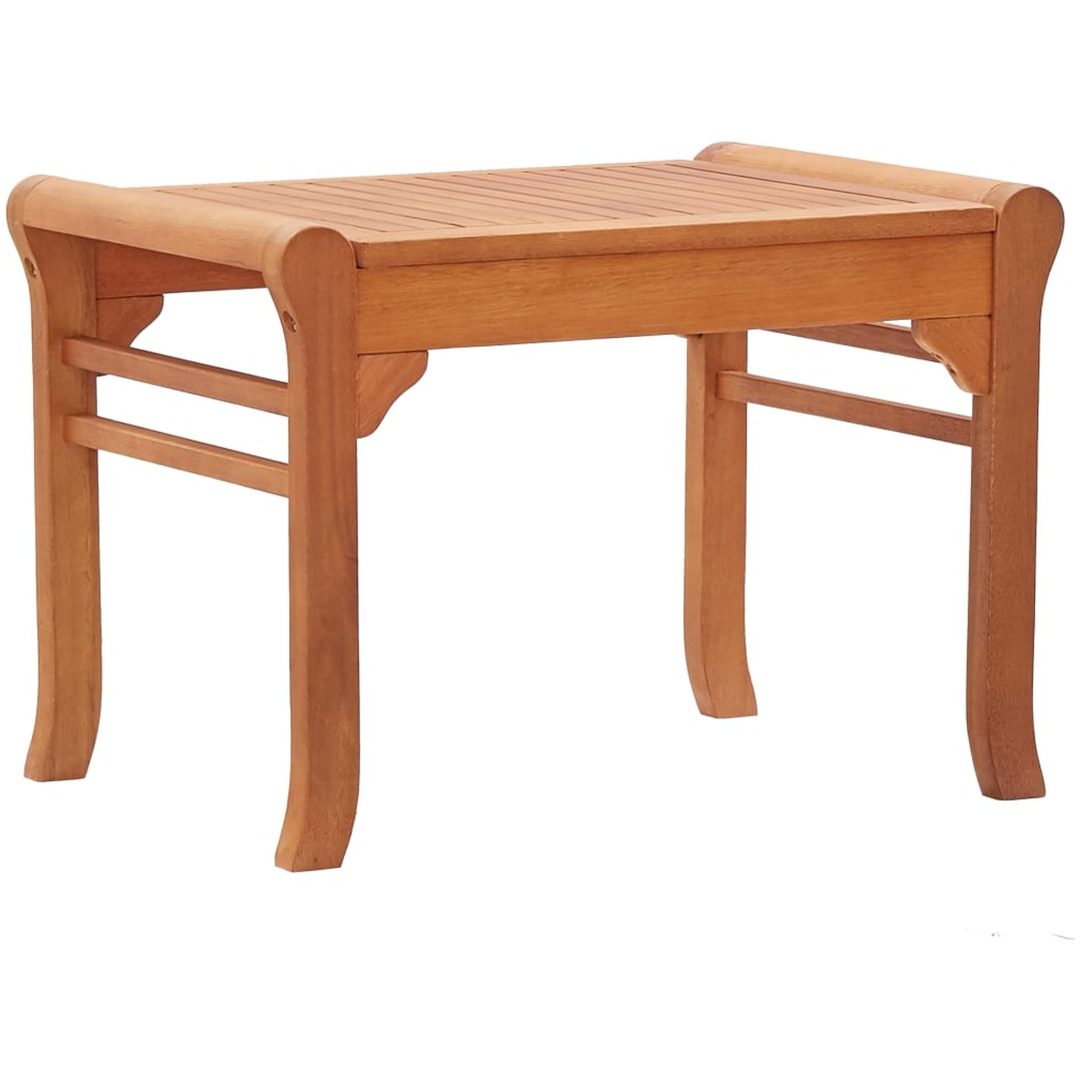 Trädgårdsbänk 64 cm massivt eukalyptusträ vidaXL 64 x 44 x 45 cm