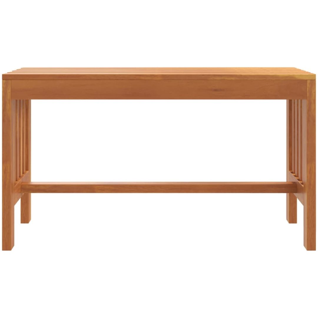 Trädgårdsbänk 80 cm massivt eukalyptusträ vidaXL 80 x 35 x 45 cm – bild 3
