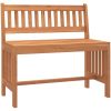 Trädgårdsbänk 80 cm massivt eukalyptusträ vidaXL 80 x 45 x 77 cm – miniatyr 2