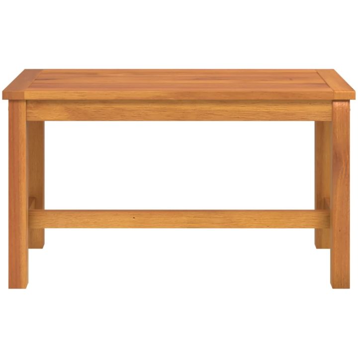 Trädgårdsbänk 80x35x45 cm massivt akaciaträ vidaXL – bild 3