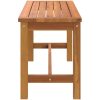 Trädgårdsbänk 80x35x45 cm massivt akaciaträ vidaXL – miniatyr 4