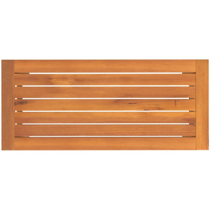 Trädgårdsbänk 80x35x45 cm massivt akaciaträ vidaXL – bild 5