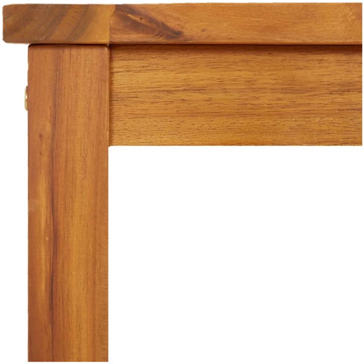 Trädgårdsbänk 80x35x45 cm massivt akaciaträ vidaXL – bild 6