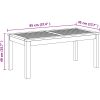 Trädgårdsbänk Brun Massivt teakträ vidaXL 110 x 64 x 76.5 cm – miniatyr 12