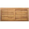 Trädgårdsbänk Brun Massivt teakträ vidaXL 110 x 64 x 76.5 cm – miniatyr 8