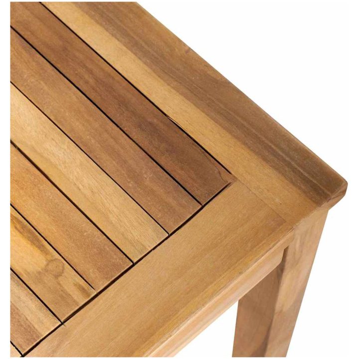Trädgårdsbänk Brun Massivt teakträ vidaXL 110 x 64 x 76.5 cm – bild 10