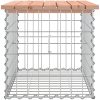 Trädgårdsbänk gabion-design massivt douglasträ vidaXL 63 x 44 x 42 cm – miniatyr 4