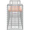 Trädgårdsbänk gabiondesign 183x41x60,5 cm massivt douglasträ vidaXL – miniatyr 4