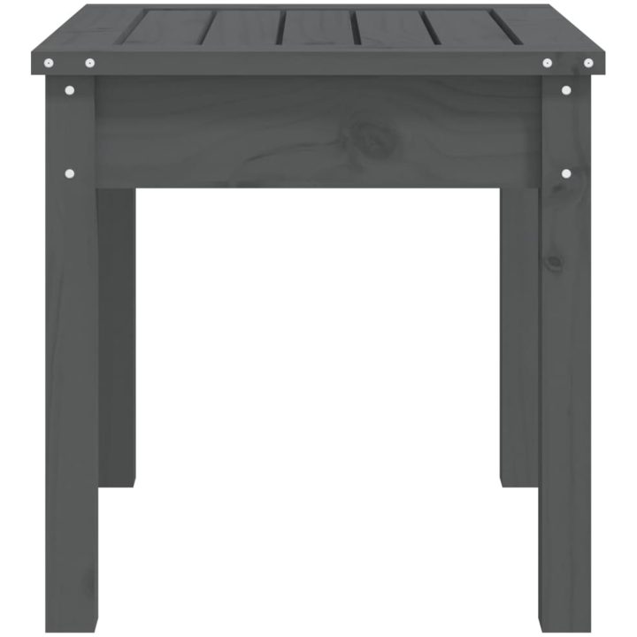 Trädgårdsbänk grå massiv furu vidaXL 50 x 44 x 45 cm – bild 5