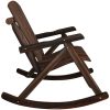 Trädgårdsbänk gung 2-sits 123x96x102 cm massivt granträ vidaXL – miniatyr 4