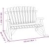 Trädgårdsbänk gung 2-sits 123x96x102 cm massivt granträ vidaXL – miniatyr 6