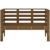 Trädgårdsbänk honungsbrun 111,5x53x71 cm massiv furu vidaXL – miniatyr 4