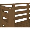 Trädgårdsbänk honungsbrun 111,5x53x71 cm massiv furu vidaXL – miniatyr 7