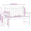 Trädgårdsbänk Ljusgrå HDPE vidaXL 120 cm – miniatyr 12