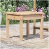 Trädgårdsbänk massiv furu vidaXL 50 x 44 x 45 cm – miniatyr 3