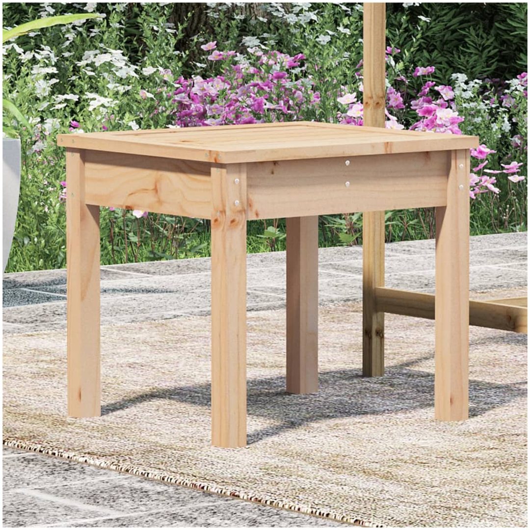 Trädgårdsbänk massiv furu vidaXL 50 x 44 x 45 cm – bild 3