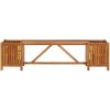Trädgårdsbänk med 2 odlingslådor massivt akaciaträ vidaXL 150 x 30 x 40 cm – miniatyr 4