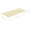 Trädgårdsbänk med dyna 120 cm bambu vidaXL 120 x 50 x 7 cm – miniatyr 11