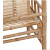 Trädgårdsbänk med dyna 120 cm bambu vidaXL 120 x 50 x 7 cm – miniatyr 5