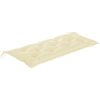 Trädgårdsbänk med dyna 120 cm bambu vidaXL 120 x 50 x 7 cm – miniatyr 6