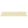 Trädgårdsbänk med dyna 120 cm bambu vidaXL 120 x 50 x 7 cm – miniatyr 7