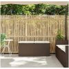 Trädgårdsbänk med dyna brun 110x40x44 cm konstrotting vidaXL – miniatyr 3