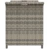 Trädgårdsbänk med dyna grå 116x46x57 cm konstrotting vidaXL 116 x 46 x 57 cm – miniatyr 5