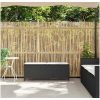 Trädgårdsbänk med dyna svart 110x30x40,5 cm konstrotting vidaXL – miniatyr 3