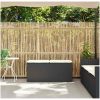 Trädgårdsbänk med dyna svart 110x40x44 cm konstrotting vidaXL – miniatyr 3