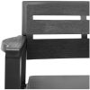 Trädgårdsbänk med dynor 2-sits 133 cm plast antracit vidaXL – miniatyr 4