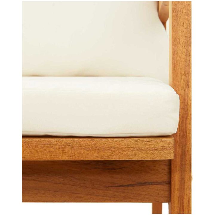Trädgårdsbänk med Dynor Massivt Akaciaträ vidaXL 115 x 65 x 71 cm – bild 8