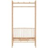 Trädgårdsbänk med pergola 116 cm bambu vidaXL – miniatyr 3