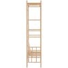 Trädgårdsbänk med pergola 116 cm bambu vidaXL – miniatyr 4