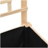 Trädgårdsbänk med Spaljé och Hylla 203x53x152 cm Massivt Furu vidaXL 203,5 x 54 x 152,5 cm – miniatyr 8