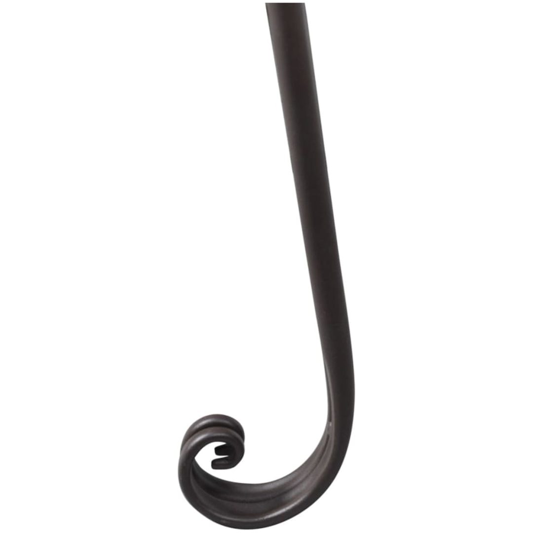 Trädgårdsbänk schäslong 128 cm antikbrun vidaXL – bild 3