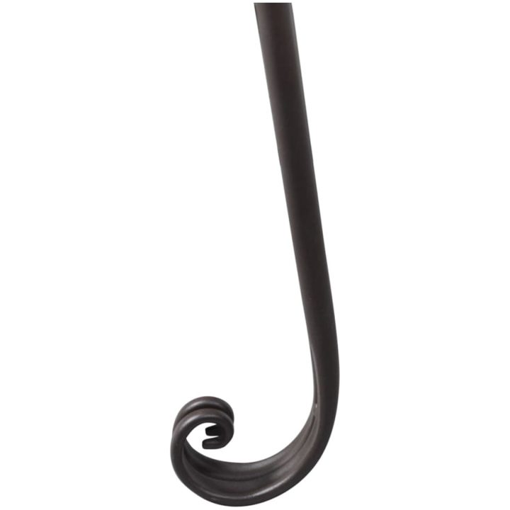 Trädgårdsbänk schäslong 128 cm antikbrun vidaXL – bild 3