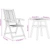 Trädgårdsbänk-set 3 delar massivt akaciaträ vidaXL 150 x 90 x 60 cm – miniatyr 12