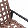 Trädgårdsbänk Svart 113x79x75 cm Poly Rattan vidaXL 110.5 x 79 x 75.5 cm – miniatyr 7